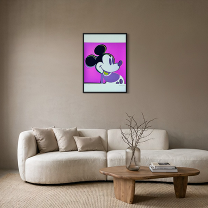 Andy Warhol – ‘Mickey Mouse (Paars, Myths)’ – Gelimiteerde en genummerde editie