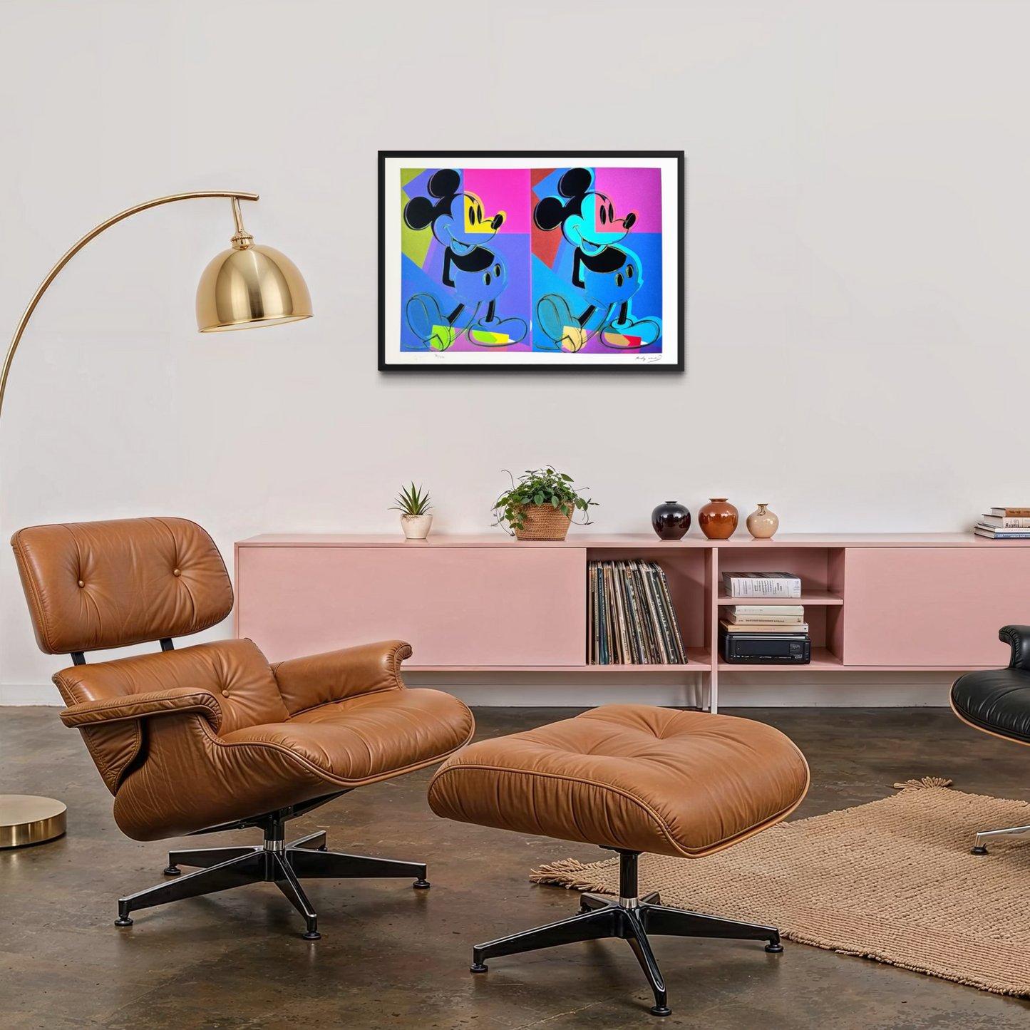 Andy Warhol Double Mickey meerkleurig Lithografie Arches 300gsm 42x59 cm