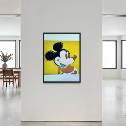Andy Warhol Mickey Mouse (Geel) Lithografie Arches 300gsm 42x59 cm