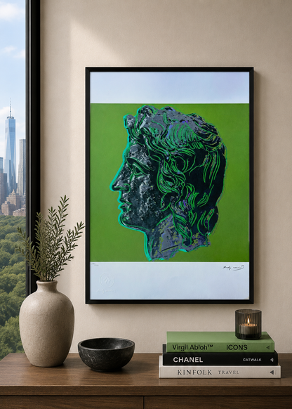 Andy Warhol Alexander de Grote (Groen) Lithografie Arches 300gsm 42x59 cm