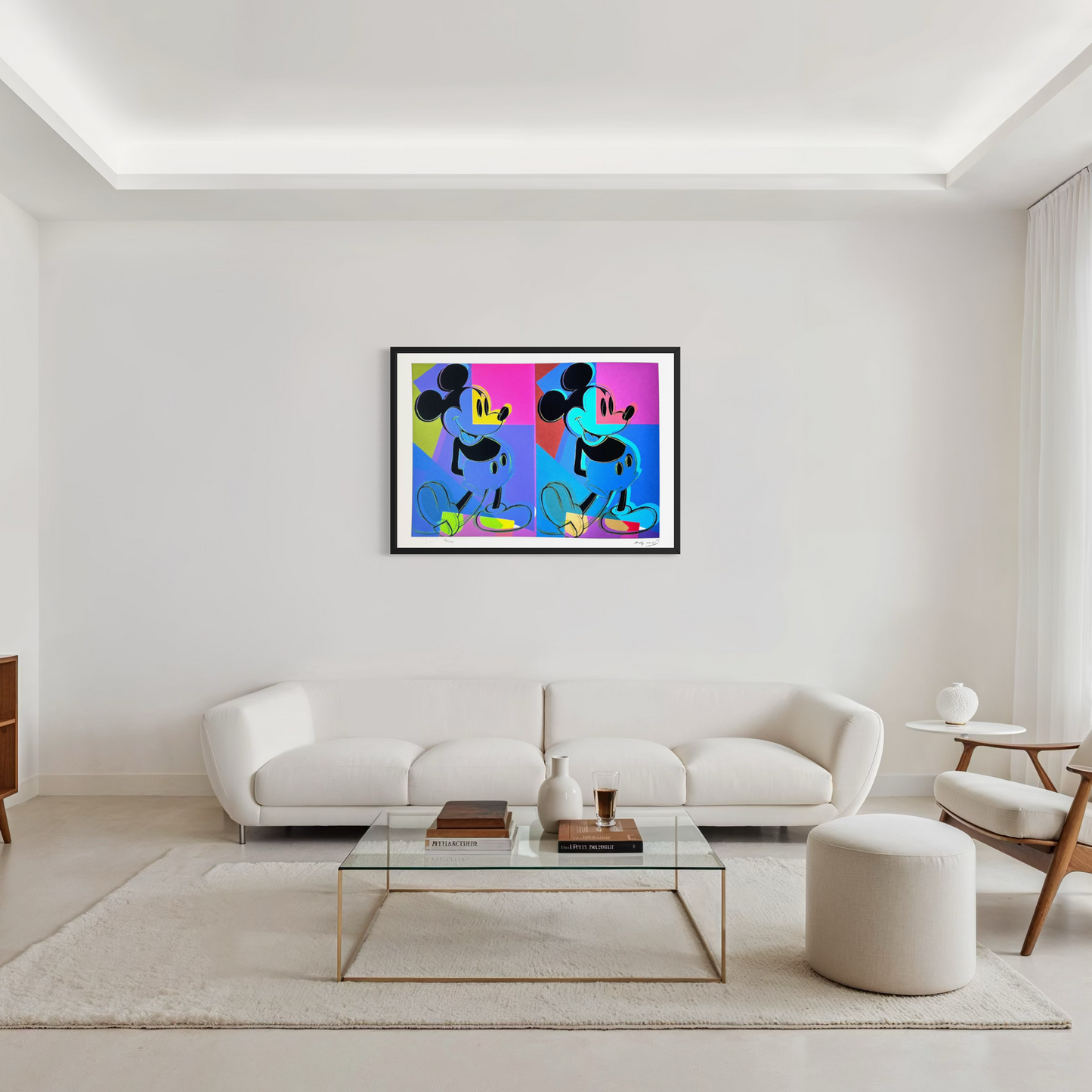 Andy Warhol Double Mickey meerkleurig Lithografie Arches 300gsm 42x59 cm