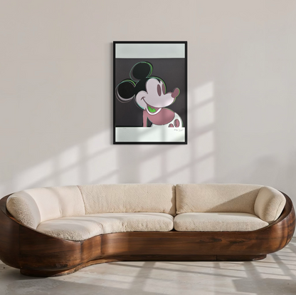 Andy Warhol Mickey Mouse (Zalm) Lithografie Arches 300gsm 42x59 cm