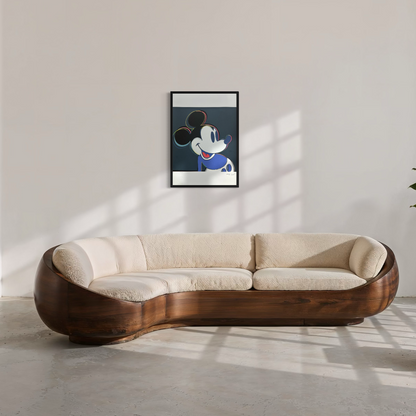 Andy Warhol Mickey Mouse (Zwart-blauw) Lithografie Arches 300gsm 42x59 cm