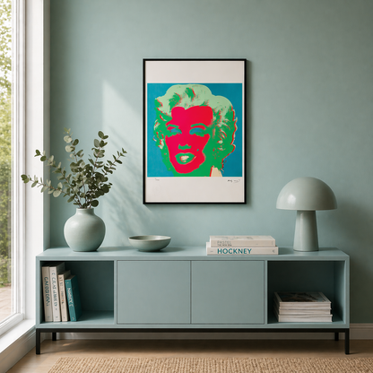 Andy Warhol Marilyn Monroe (Groen & Roze) Lithografie Arches 300gsm 42x59 cm