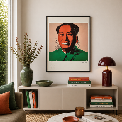 Andy Warhol Mao (Groen & Rood) Lithografie Arches 300gsm 42x59 cm