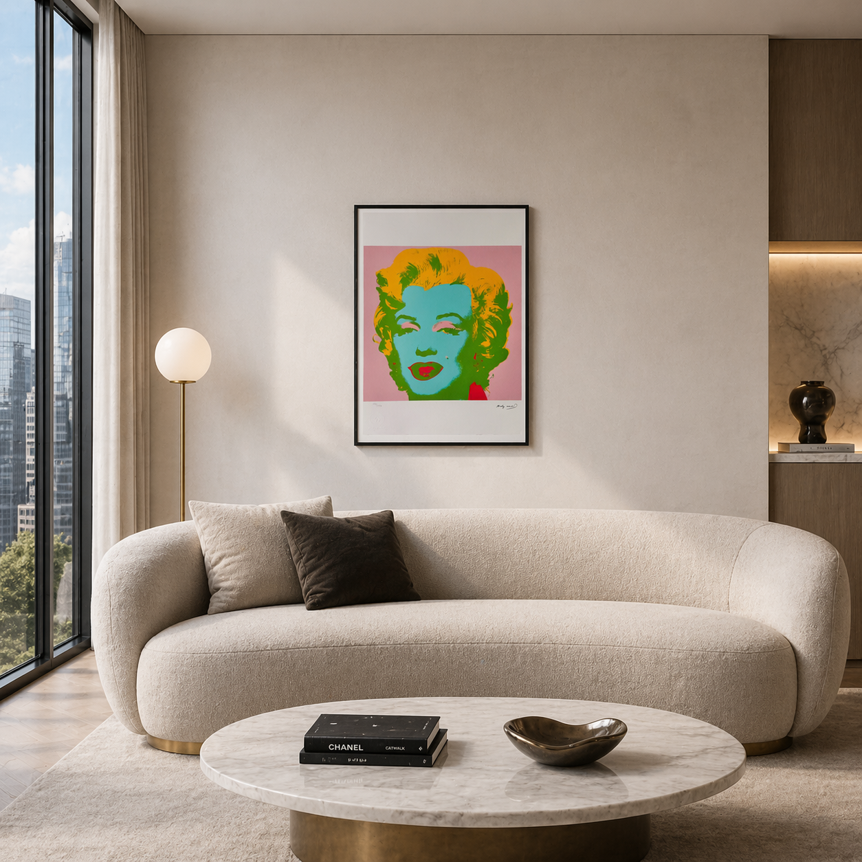 Andy Warhol Marilyn Monroe (Roze) Lithografie Arches 300gsm 42x59 cm