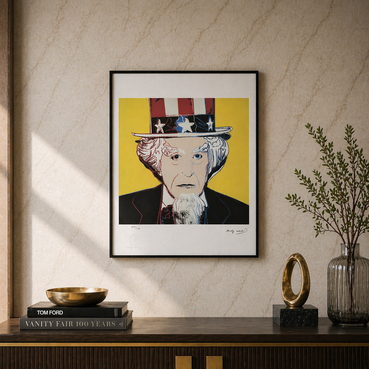 Andy Warhol Uncle Sam Lithografie Arches 300gsm 42x59 cm