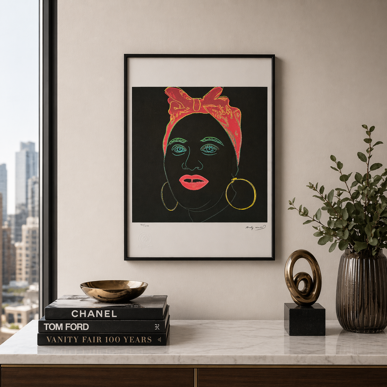 Andy Warhol Black Woman Lithografie Arches 300gsm 42x59 cm