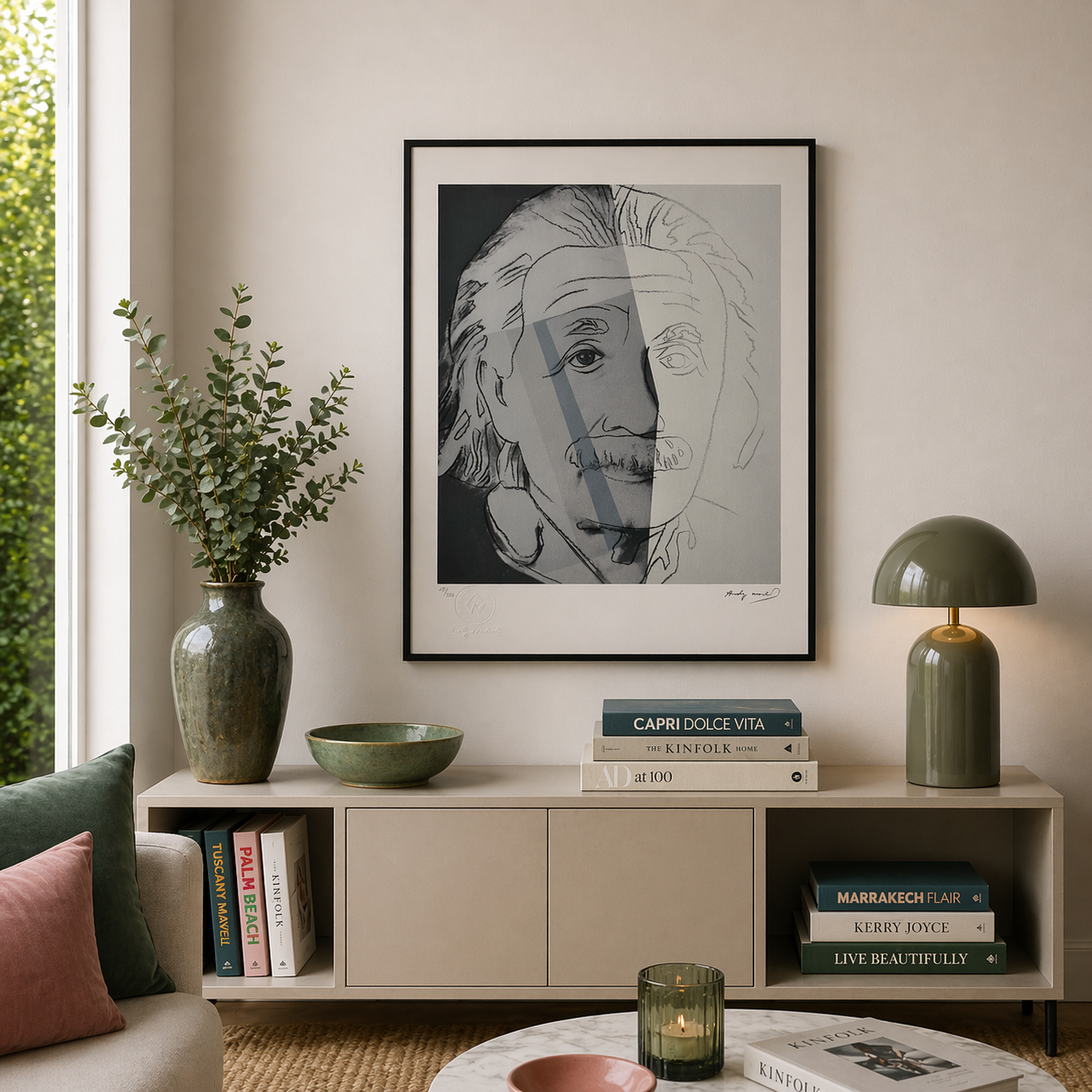 Andy Warhol Albert Einstein Lithografie Arches 300gsm 42x59 cm