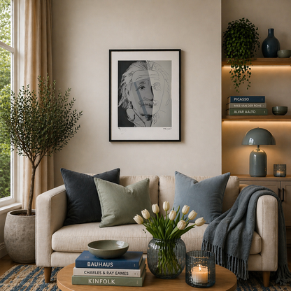 Andy Warhol Albert Einstein Lithografie Arches 300gsm 42x59 cm