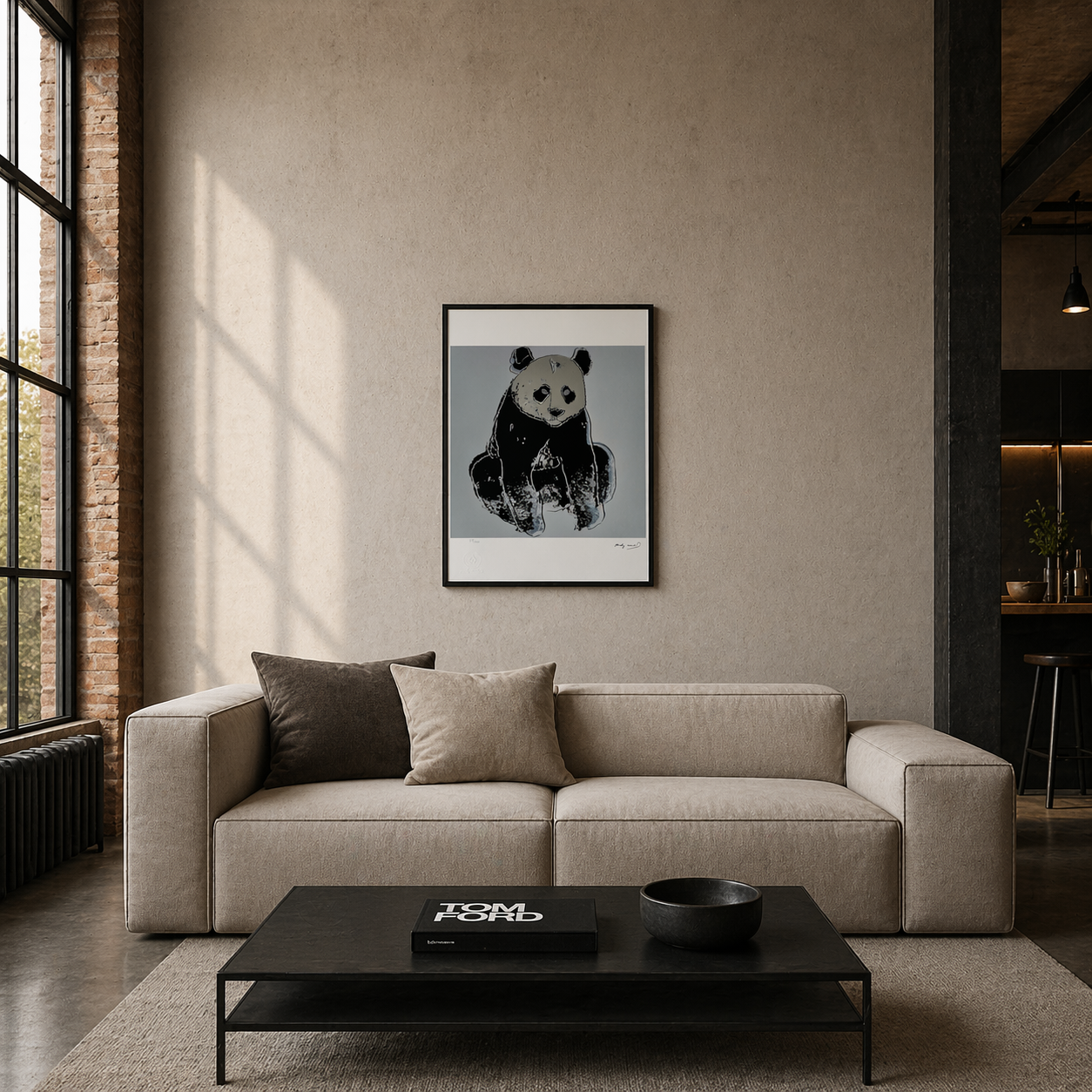 Andy Warhol Panda (Dieren) Lithografie Arches 300gsm 42x59 cm