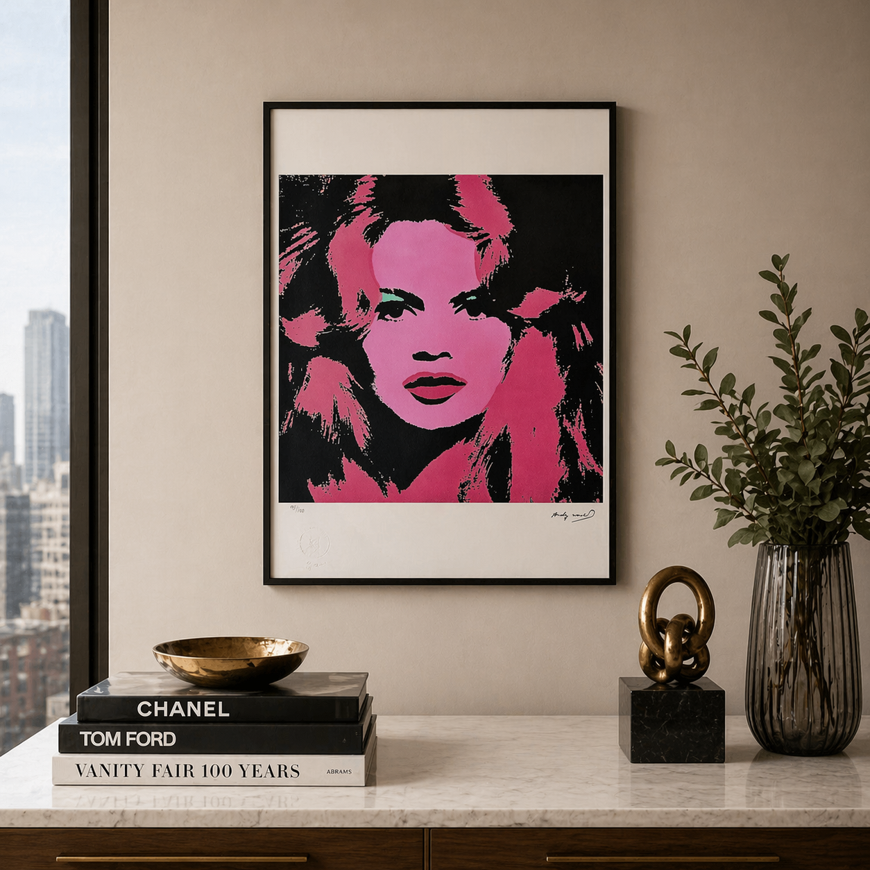 Andy Warhol Brigitte Bardot (Rose) Lithografie Arches 300gsm 42x59 cm