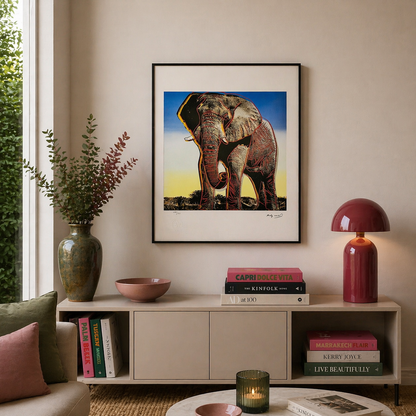 Andy Warhol Olifant (Dieren) Lithografie Arches 300gsm 42x59 cm