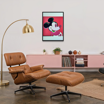 Andy Warhol Mickey Mouse (Rood) Lithografie Arches 300gsm 42x59 cm