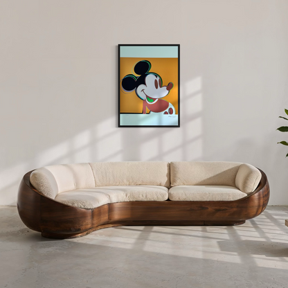 Andy Warhol Mickey Mouse (Donkergeel) Lithografie Arches 300gsm 42x59 cm