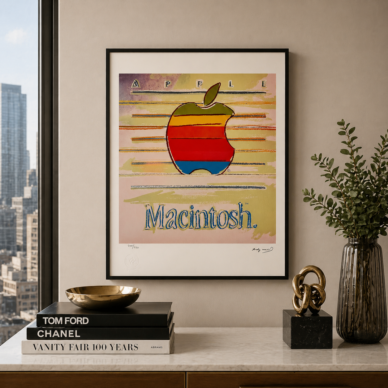 Andy Warhol Apple Lithografie Arches 300gsm 42x59 cm