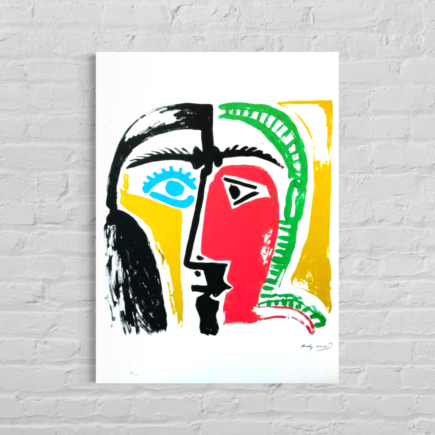 Andy Warhol Picasso Lithografie Arches 300gsm 42x59 cm