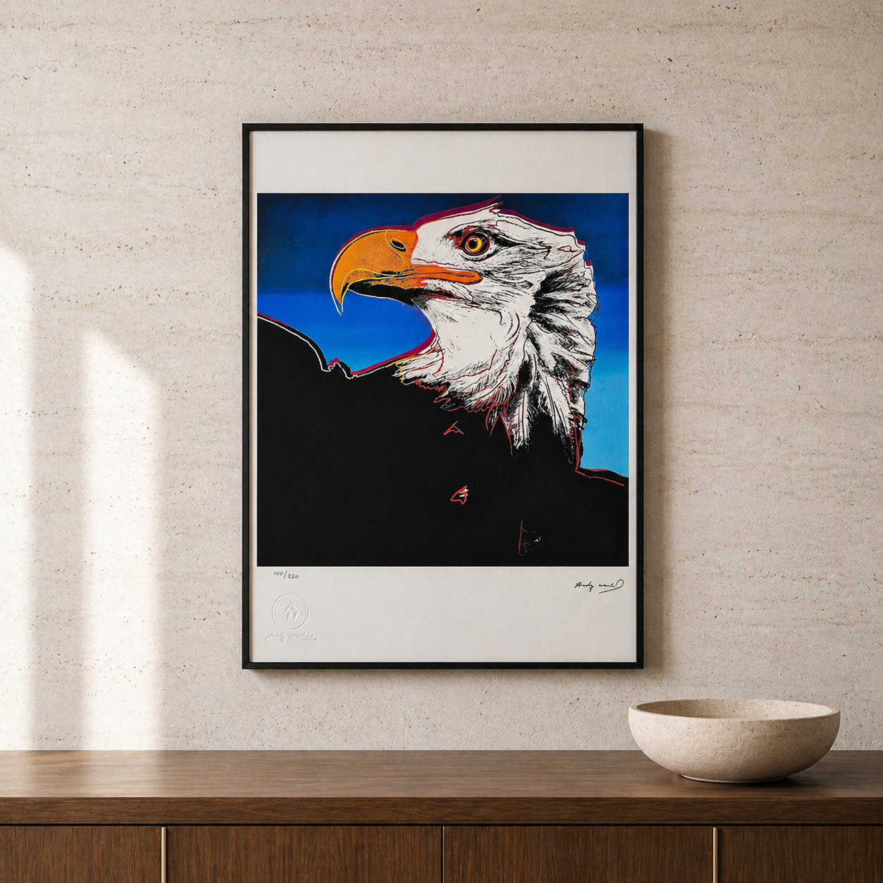 Andy Warhol Arend (Dieren) Lithografie Arches 300gsm 42x59 cm