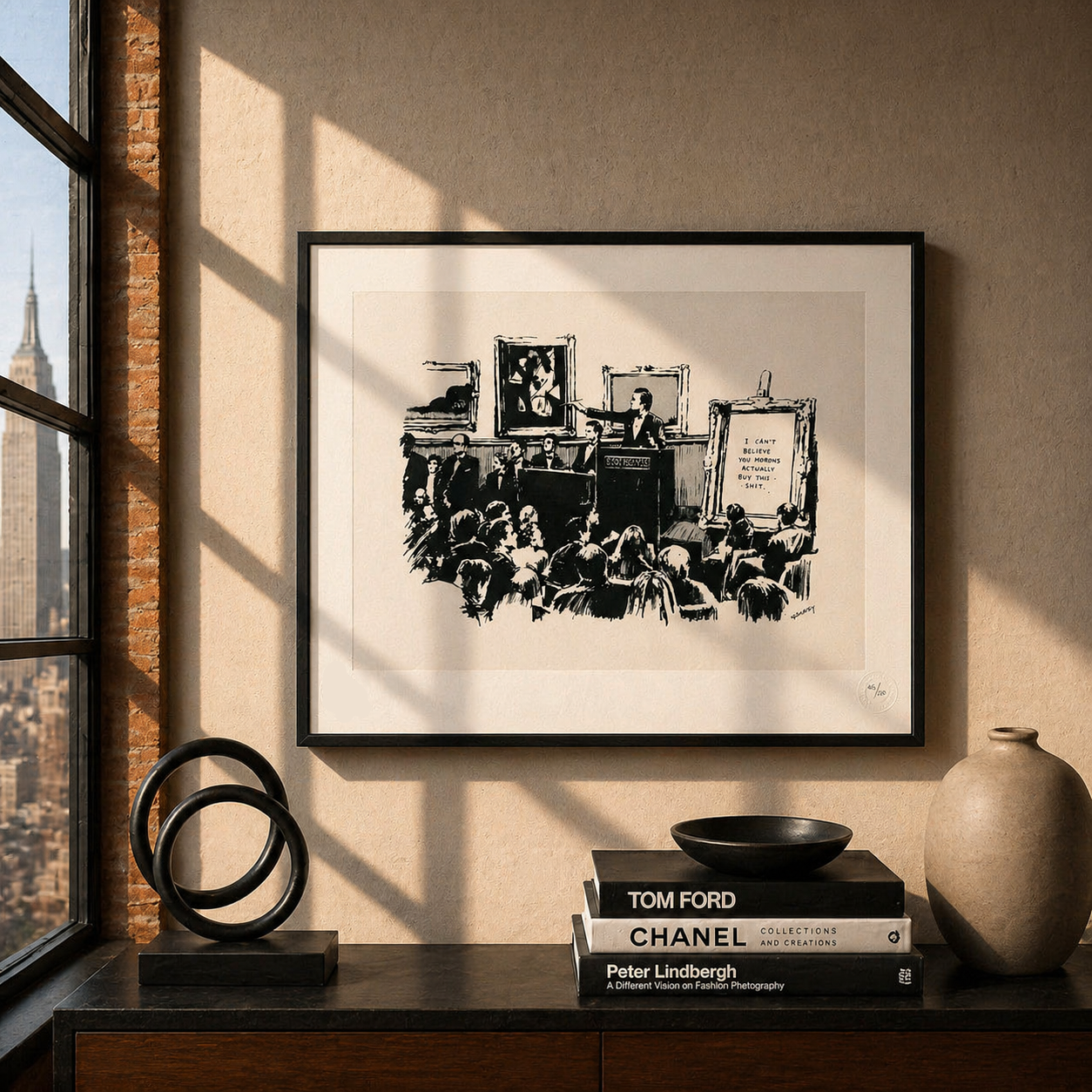 Banksy Morons Lithografie Arches 300gsm 42x59 cm