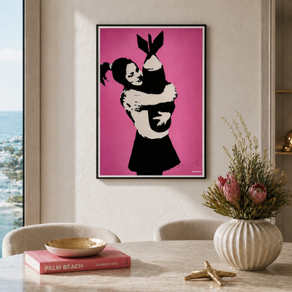 BANKSY Bomb Lover Lithografie Arches 300gsm 42x59 cm