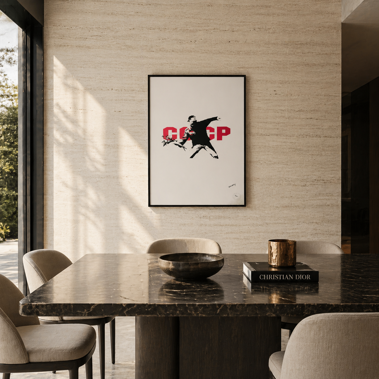 Banksy CCCP Love Is in the Air Lithografie Arches 300gsm 42x59 cm