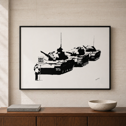 Banksy Golf Sale Lithografie Arches 300gsm 42x59 cm