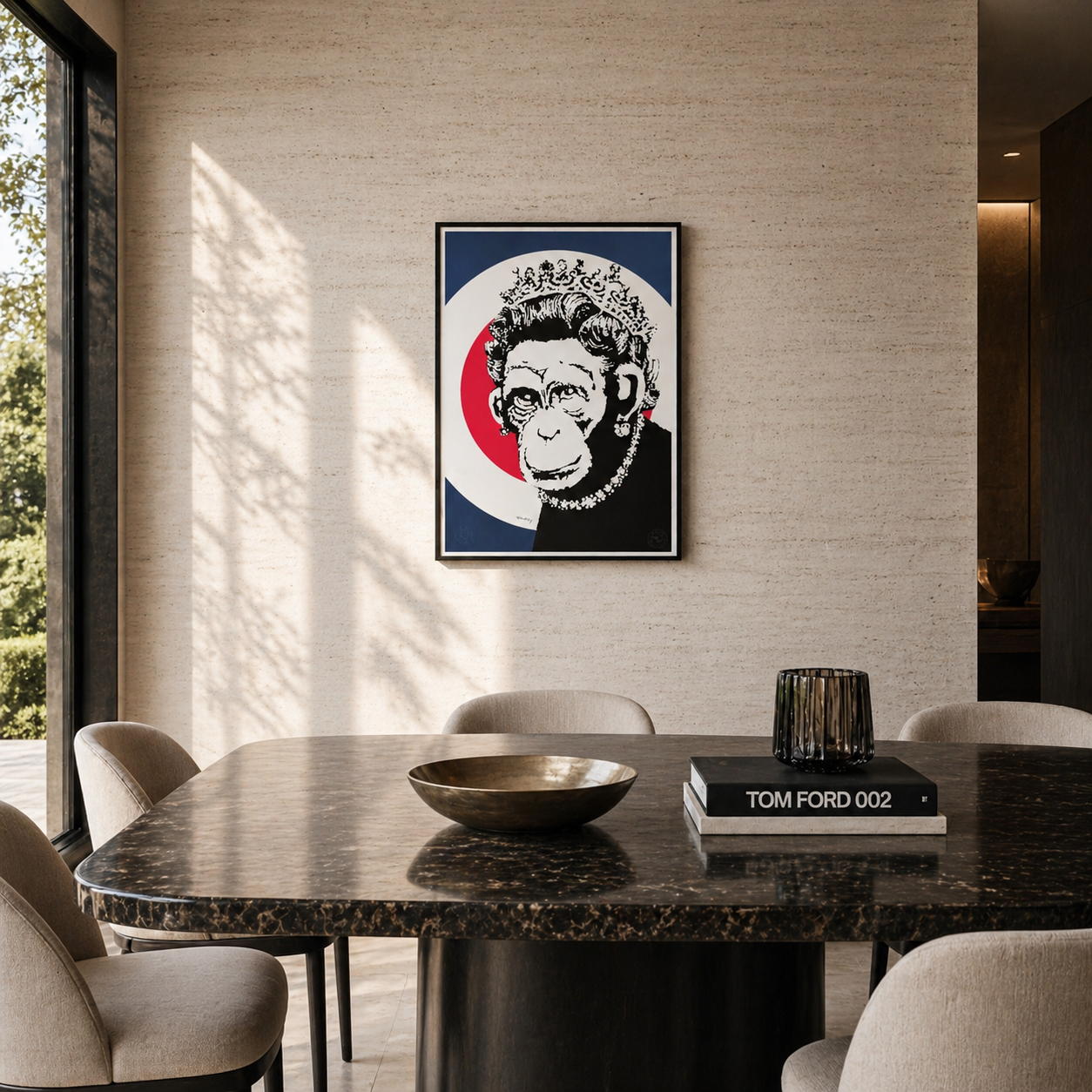 Banksy Queen Monkey Lithografie Arches 300gsm 42x59 cm