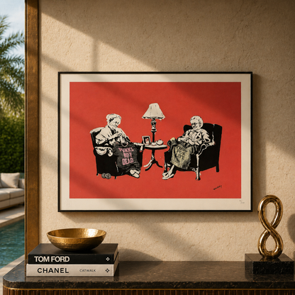Banksy Grannies Lithografie Arches 300gsm 42x59 cm