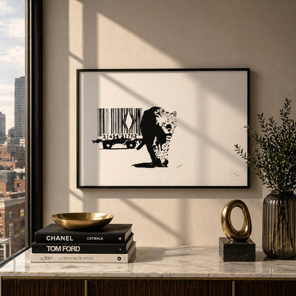 Banksy Barcode Lithografie Arches 300gsm 42x59 cm