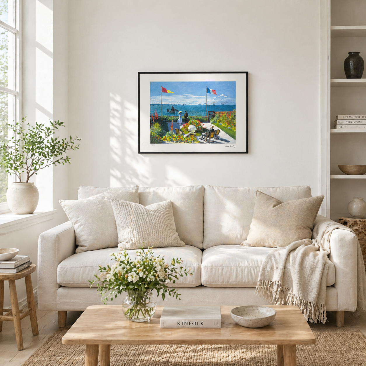 Claude Monet Terras in Saint-Adresse Lithografie Arches 300gsm 42x59 cm