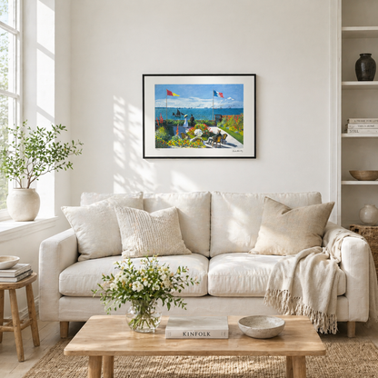 Claude Monet Terras in Saint-Adresse Lithografie Arches 300gsm 42x59 cm