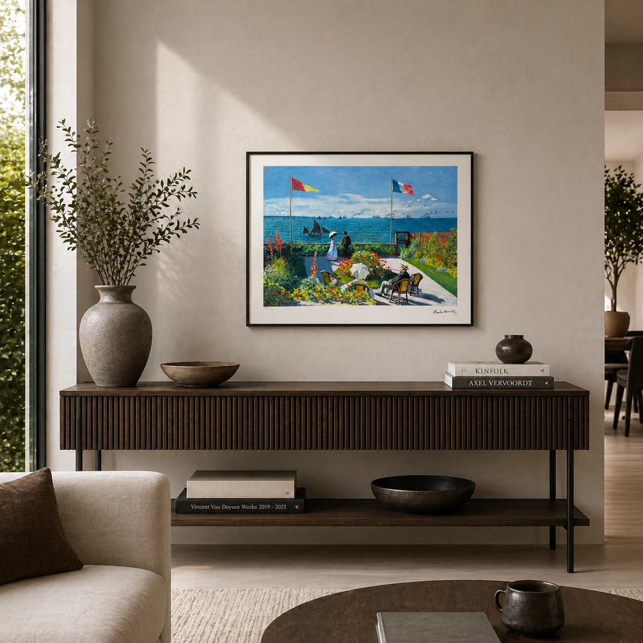 Claude Monet Terras in Saint-Adresse Lithografie Arches 300gsm 42x59 cm
