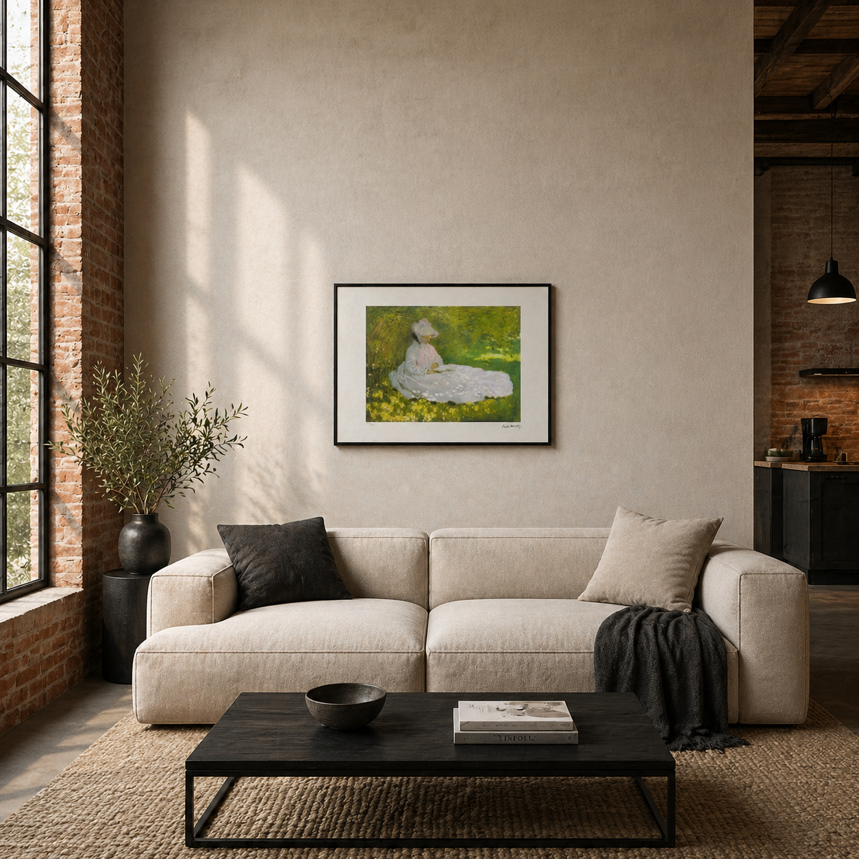 Claude Monet Tijd van de lente Lithografie Arches 300gsm 42x59 cm