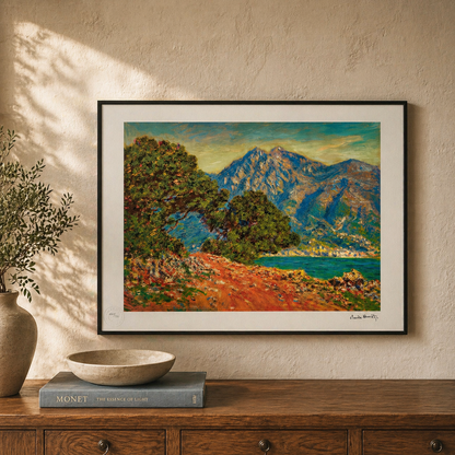 Claude Monet Bij Kaap Martin Lithografie Arches 300gsm 42x59 cm