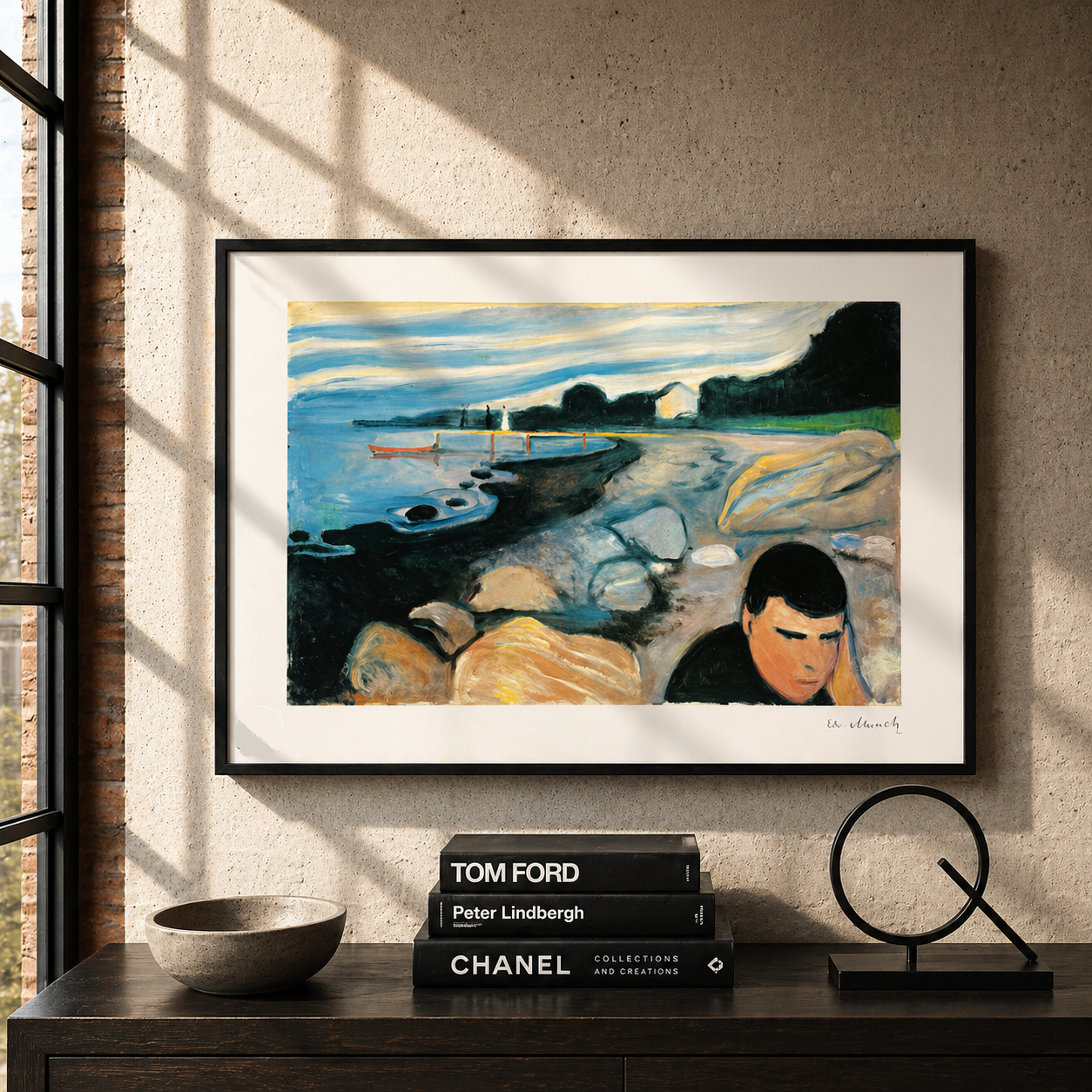 Edvard Munch Melancholy Lithografie Arches 300gsm 42x59 cm