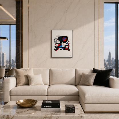 Joan Miró figuratieve compositie Lithografie Arches 300gsm 42x59 cm