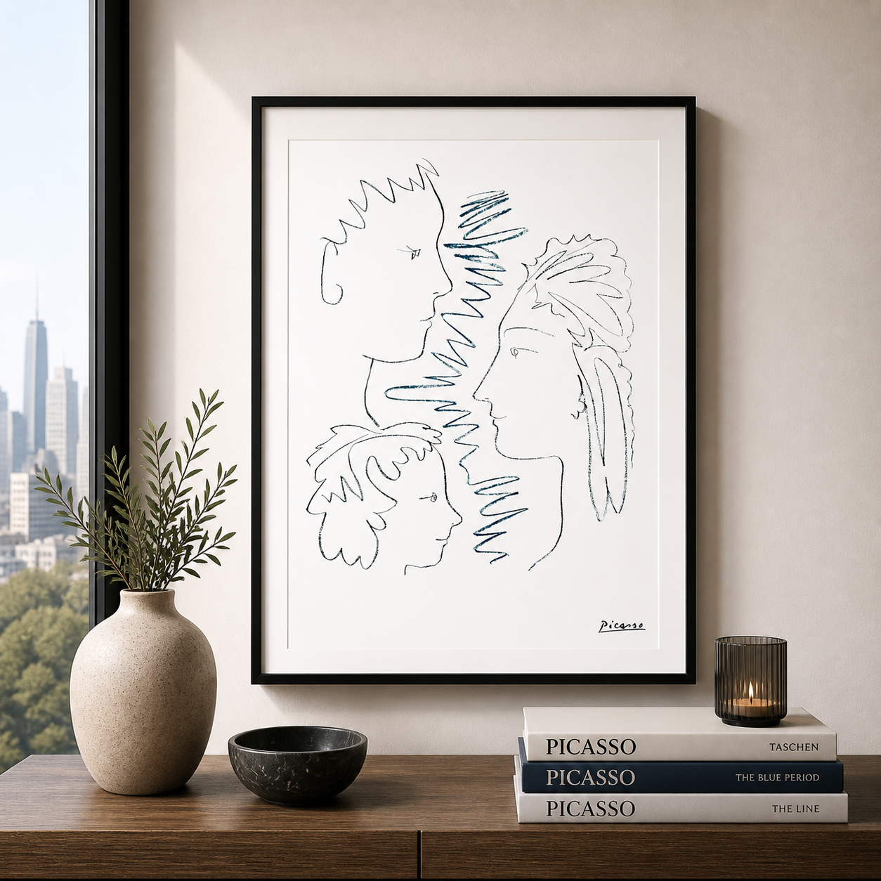 Pablo Picasso Gezichten Lithografie Arches 300gsm 42x59 cm