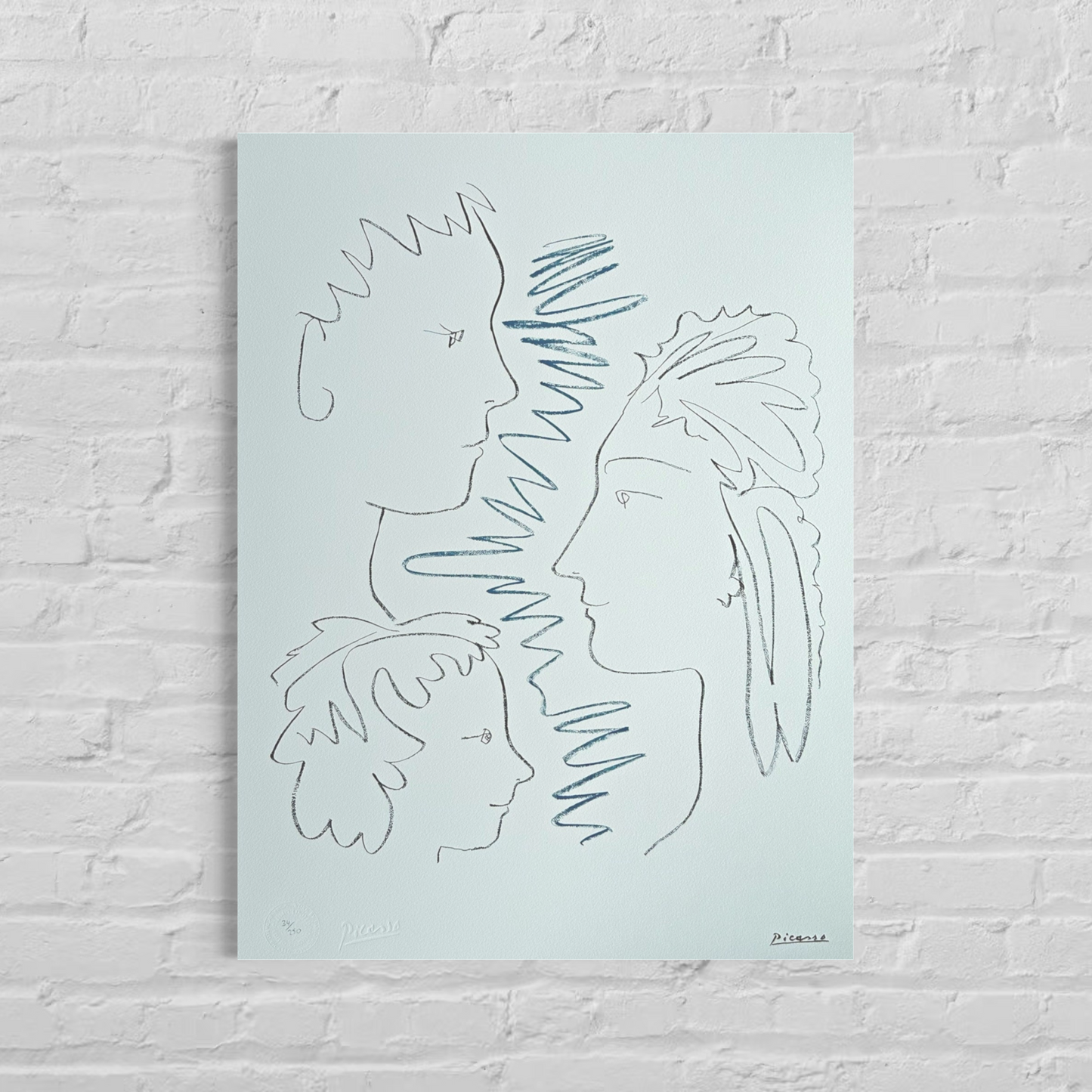 Pablo Picasso Gezichten Lithografie Arches 300gsm 42x59 cm