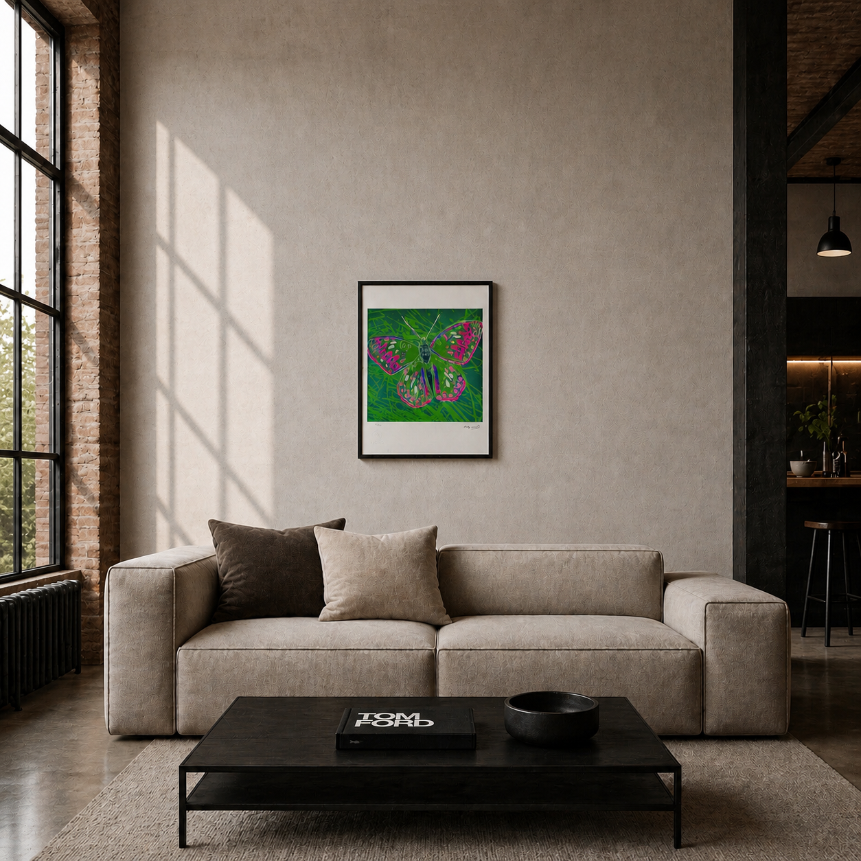Andy Warhol Vlinder (Dieren) Lithografie Arches 300gsm 42x59 cm