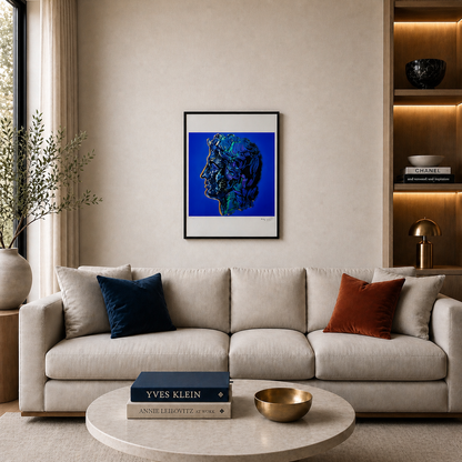 Andy Warhol Alexander de Grote (Blauw) Lithografie Arches 300gsm 42x59 cm