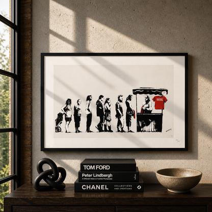 Banksy Festival Lithografie Arches 300gsm 42x59 cm