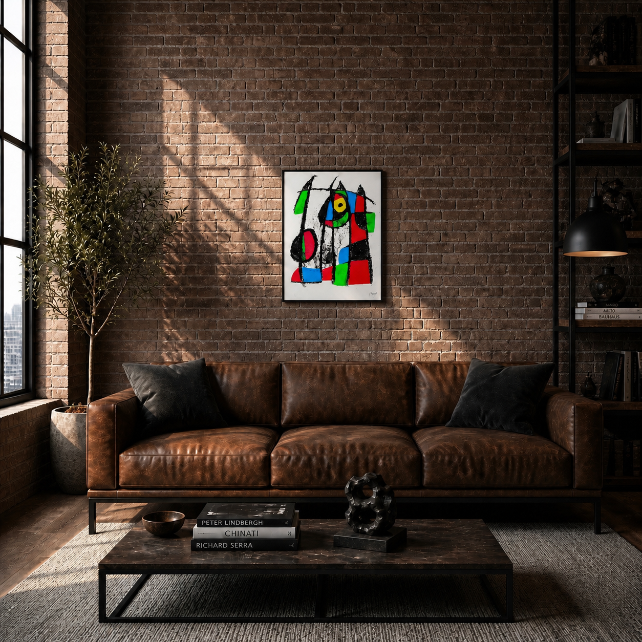 Joan Miró geometrische kleurvlakken Lithografie Arches 300gsm 42x59 cm