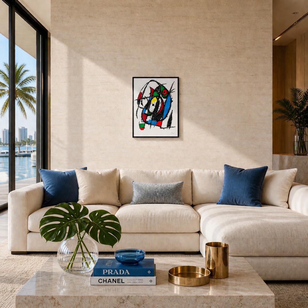 Joan Miró centrale cirkelcompositie Lithografie Arches 300gsm 42x59 cm