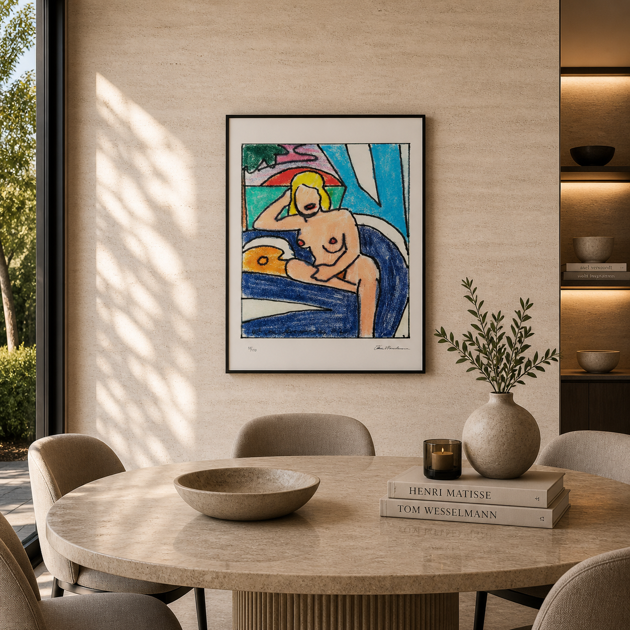 Tom Wesselmann Study for Sunset Nude Lithografie Arches 300gsm 42x59 cm