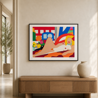 Tom Wesselmann Sunset Nude Lithografie Arches 300gsm 42x59 cm