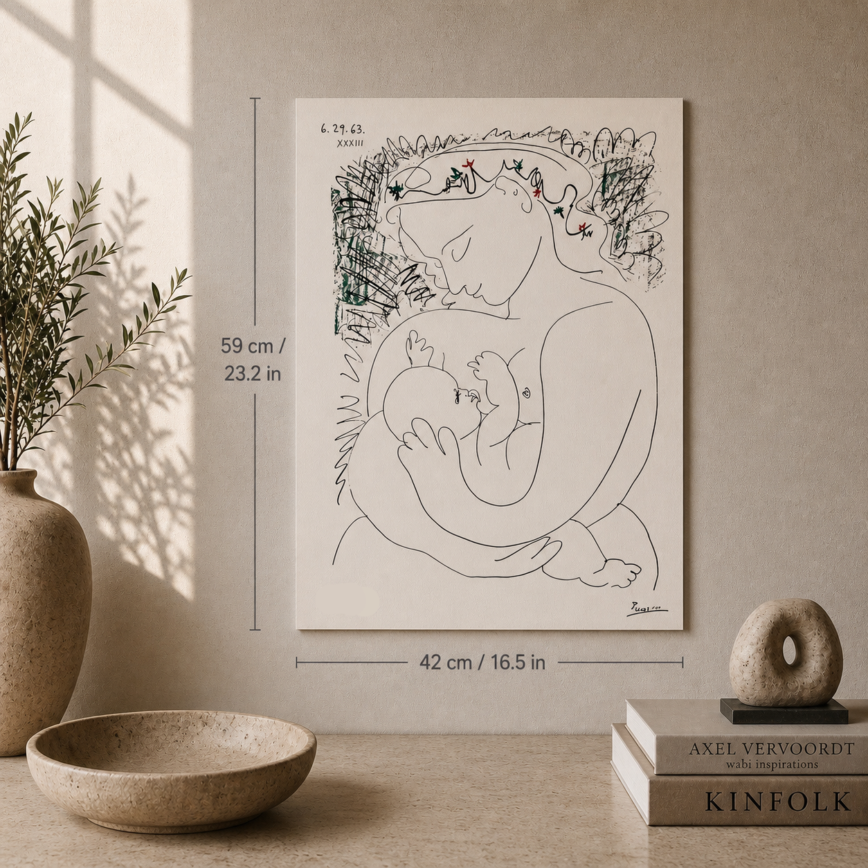 Pablo Picasso Grand Maternity 1963 Lithografie Arches 300gsm 42x59 cm