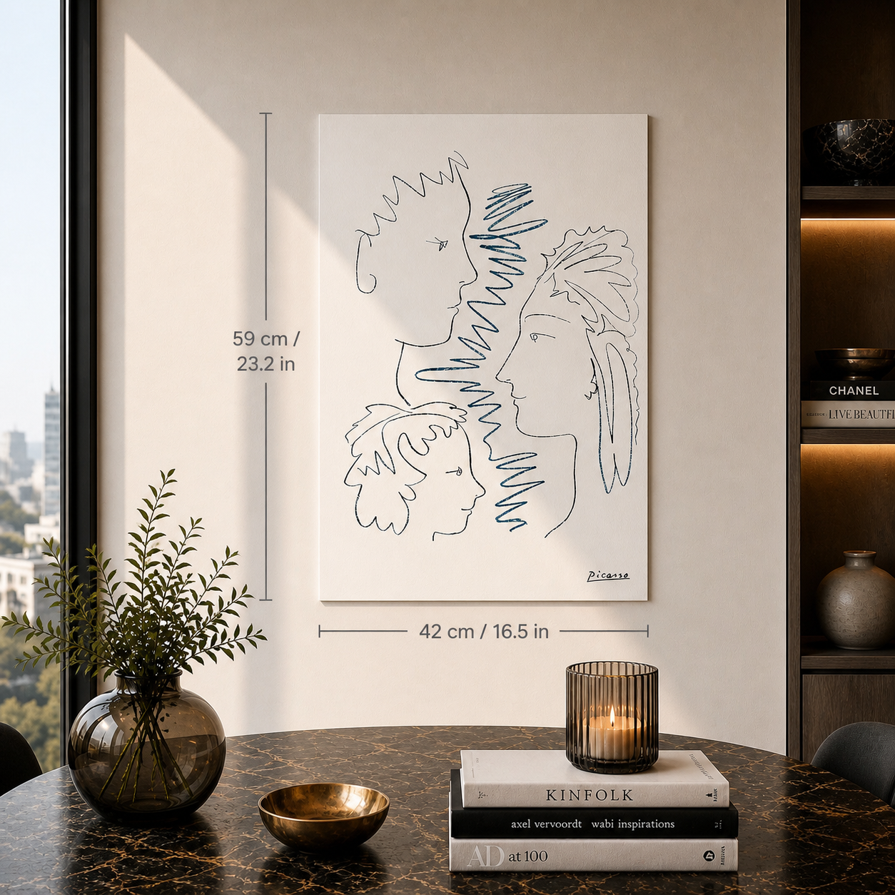 Pablo Picasso Gezichten Lithografie Arches 300gsm 42x59 cm