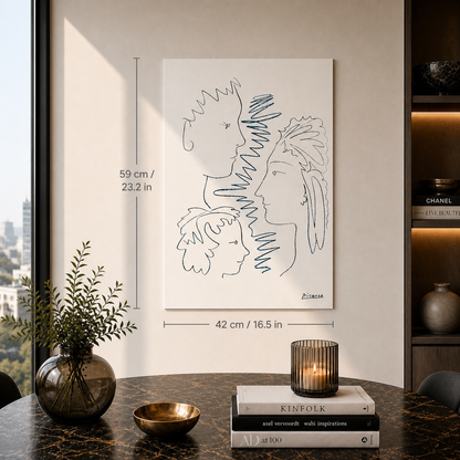 Pablo Picasso Gezichten Lithografie Arches 300gsm 42x59 cm
