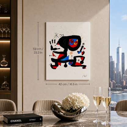 Joan Miró figuratieve compositie Lithografie Arches 300gsm 42x59 cm