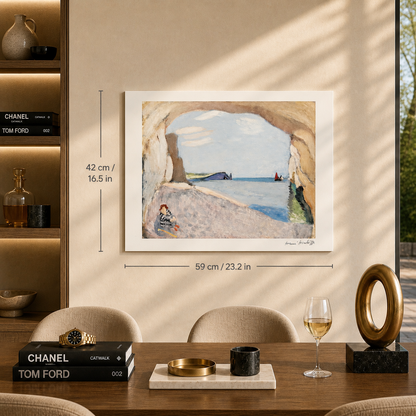 Henri Matisse Étretat het rode zeil Lithografie op Arches 300gsm 42x59 cm
